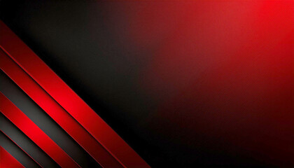 Poster - Abstract light pattern in red and black with a gradient and floor, wall, and metal texture. Soft tech diagonal background in black, dark, sleek, and modern.