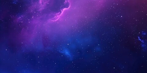 Wall Mural - Purple Blue Galaxy Stars Background