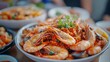 © Pumapala - Close-up of a Delicious Seafood Dish with Shrimp and Spices