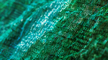 green binary abstract background