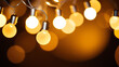 © Galeno - defocused silver golden christmas lights creating festive glow
