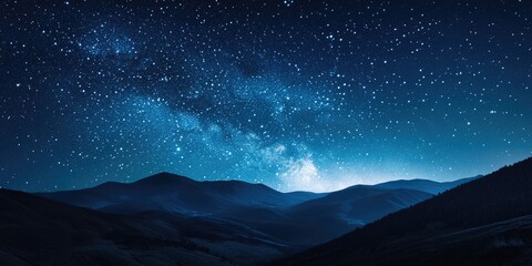 Wall Mural - Night Sky With Many Stars