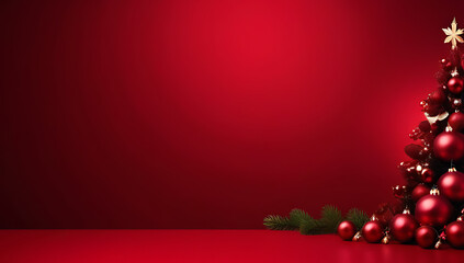 red christmas card background ideal festive greetings