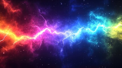 Wall Mural - colorful galaxy image