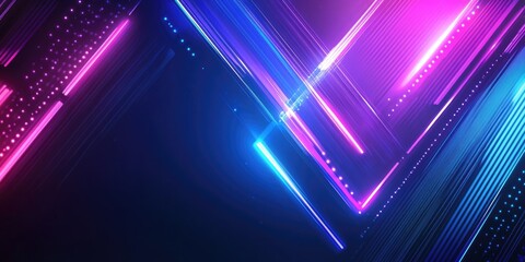 Wall Mural - neon night sky