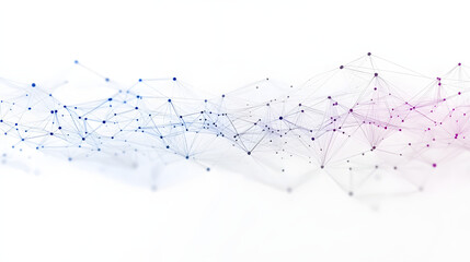 Poster - abstract future network on white background. data and technology concept, network connection
