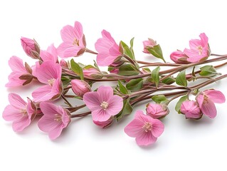 Wall Mural - a group of pink flowers

