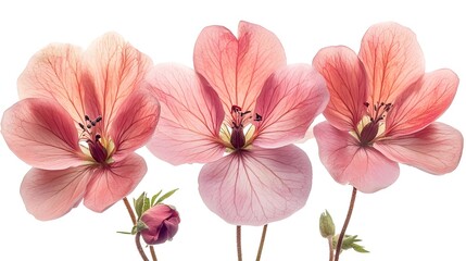 Poster - a group of pink flowers

