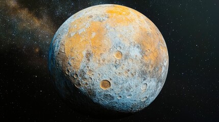 Wall Mural - Planet with Star Background