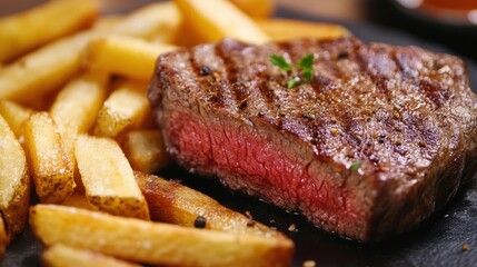 Canvas Print - Steak & Fries.