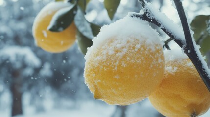 Snow-Covered Lemons.