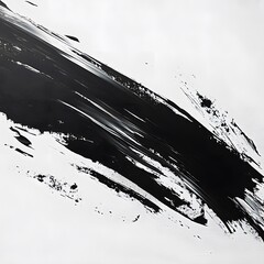 abstract black and white paint strokes