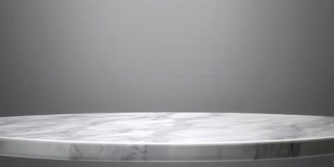 Poster - Gray Marble Table on Simple Background
