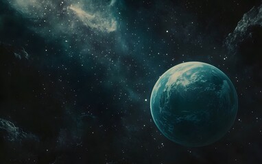 Wall Mural - stunning view of a planet in deep space