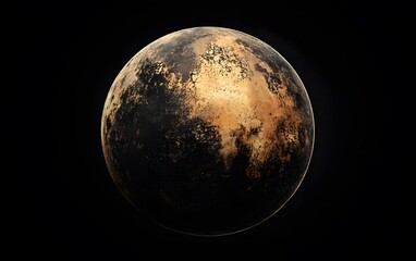 Wall Mural - Detailed view of the moon's surface