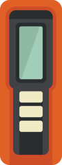 Poster - electronic multimeter showing measurement result icon in flat style