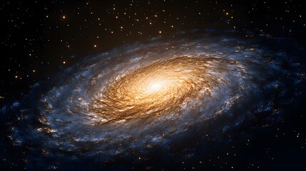 Wall Mural - spiral galaxy in deep space