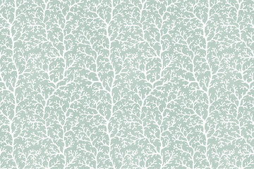 Poster - Toile pattern tapestry. Linocut print. Monochrome coral pattern background. Created with Generative AI technology.