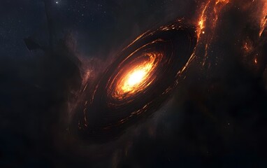 Wall Mural - swirling galaxy in deep space