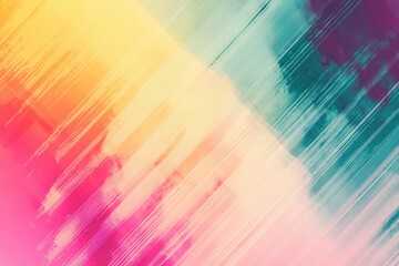 Poster - Abstract smooth color transition background. Bright digital interference texture design. Vintage multihued lo-fi aesthetic. Vhs distortion visual effect