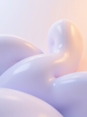 Poster - Flowing Abstract Rhythms in Soft Pastel Tones
