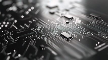 Poster - Abstract Circuit Board Close-up Image