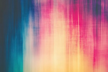 Poster - Vibrant pixelated background with a softly grainy appearance. Retro multicolored noise with a vhs-inspired distorted texture. Aesthetic of hazy digital art