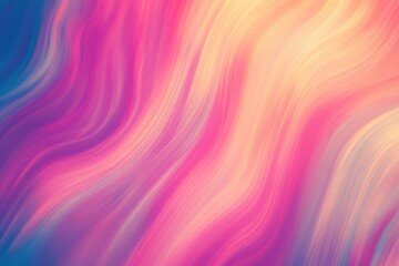 Poster - Soft-blurred gradient background. Lively digital noise effect motif. Low-quality multicolored vintage aesthetic. Vhs distortion texture layout
