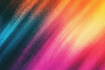 Poster - Faded grainy gradient background. Lively digital noise gentle texture artwork. Retro low-fidelity multicolored aesthetic. Vhs distortion design featuring textured effects