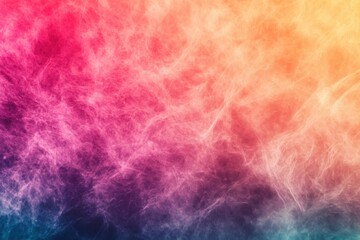 Poster - Misty colored gradient background. Lively digital soft noise visual experience. Classic multi-toned retro style. Vhs-style distortion texture design