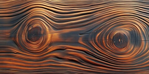 Poster - Textured Wooden Surface with Rich Grain Patterns