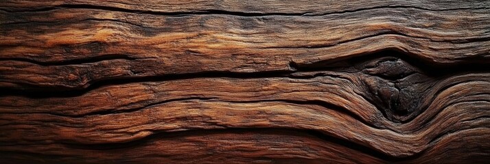 Poster - Textured Wood Surface with Natural Patterns