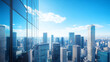 © song - City Skyline and Skyscrapers Under Blue Sky and White Clouds Aerial View