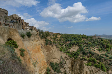 Sticker - View of the landscape around Tursi, a village in Basilicata, Italy.