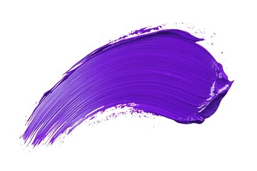 Wall Mural - Purple brush isolated on white background. Purple watercolor.