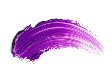 Wall Mural - Purple brush isolated on white background. Purple watercolor.