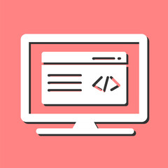 clean code vector icon