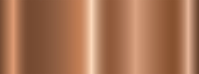 Aufkleber - Copper metal gradient. Metallic gradient effects for the design of text and bulletin boards, infographics. Vector illustration.