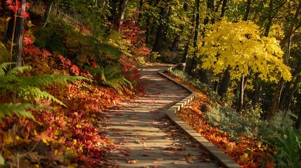Wall Mural - bridge in autumn