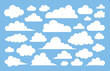 © Applemagic - flat design cloud shape collection set
