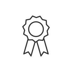 Poster - Badge icon. Achievement symbol modern, simple, vector, icon for website design, mobile app, ui. Vector Illustration