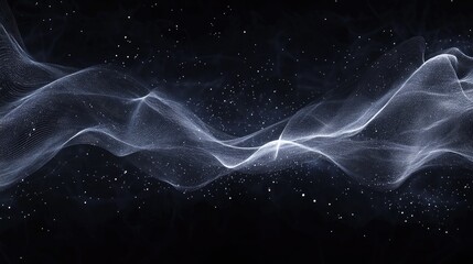 Poster - abstract lines of light streaming across a dark background, representing high-speed data transfer in