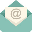 © anatolir - Open envelope is revealing a paper with an at symbol printed on it, representing receiving an email