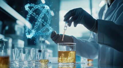 Poster - Scientific Laboratory Experiment with Glassware and Liquids