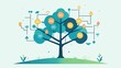 © Gibster - visually appealing tree diagram representing decision trees with various options and pathways. design features vibrant colors and clean layout, ideal for illustrating complex choices