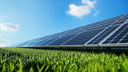 Expansive Solar Power in Serene Countryside Landscape