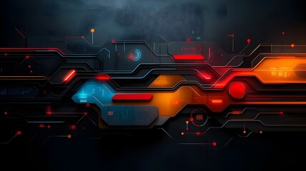 Poster - fluid interconnections a cyberpunk inspired smart transit network design evoking the dynamic flow an