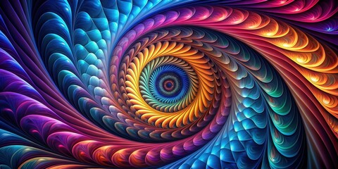 Abstract background featuring a mesmerizing spiral design , hypnotic, pattern, intricate, geometric, swirl, art