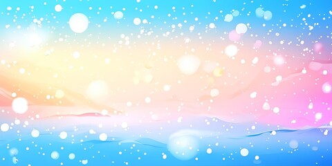 Aufkleber - a bright blue sky with snow falling on it