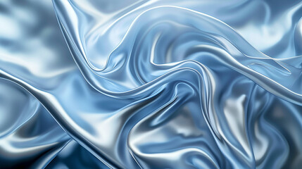 Poster - abstract business background with smooth blue folds relaxing creative wallpaper 